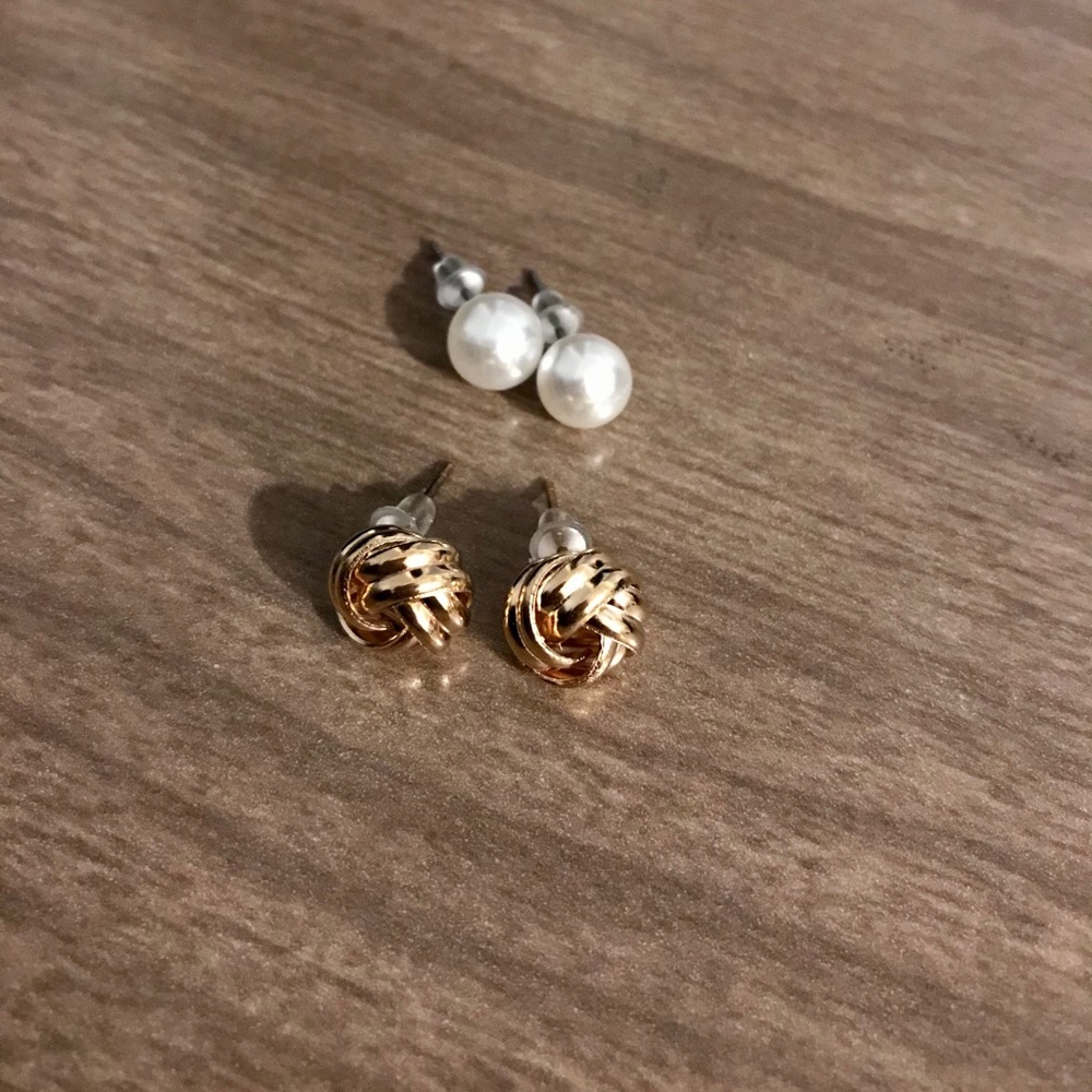 Gold Knot Studs